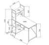 Schreibtisch Narcis B1 Eiche (4)