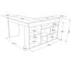 Schreibtisch Tywin CT5-AW Weiß (6)