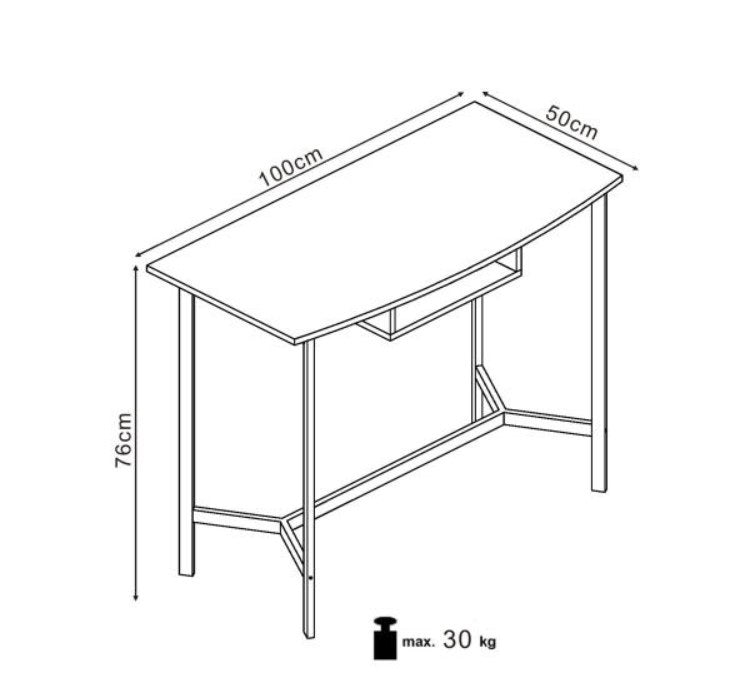 Schreibtisch Ben-41 Eiche (9)