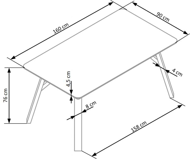 Esstisch Halima Grau (7)