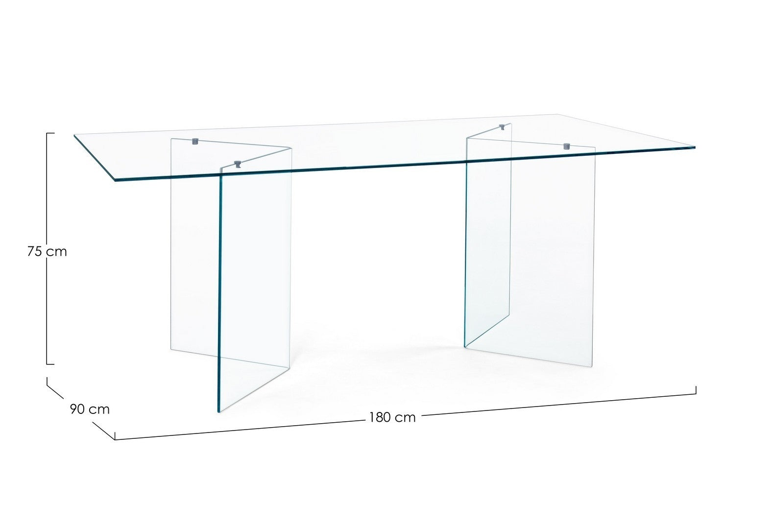 Esstisch Iride Rectangular Transparent (4)