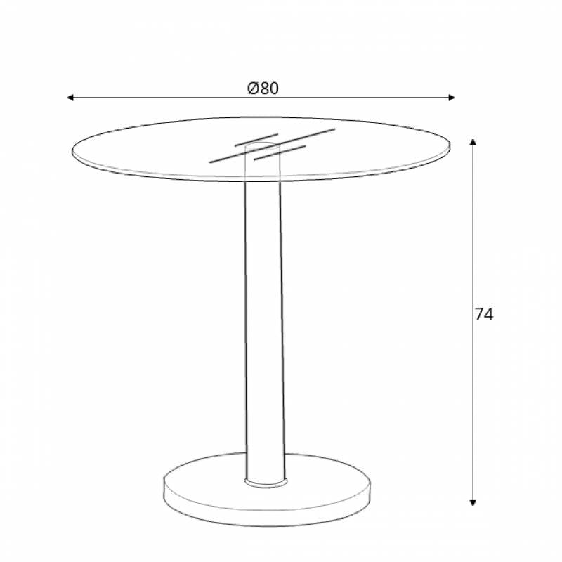 Esstisch Runder Cynthia Transparent (2)