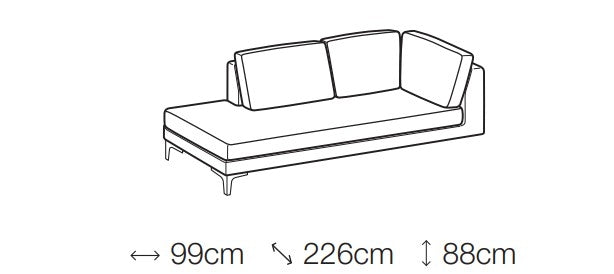 Ecksofa mit Chaiselongue Rechts, 4-Sitzer, Papilis Rosa (6)