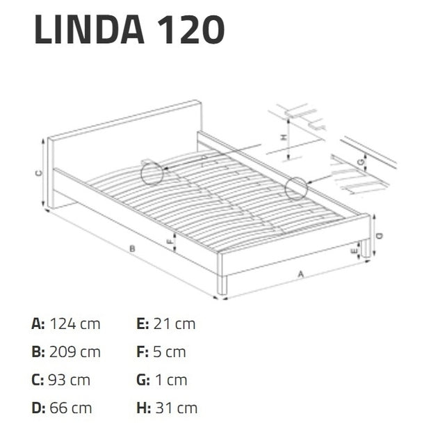 Metallbett Lindsey Weiß (8)