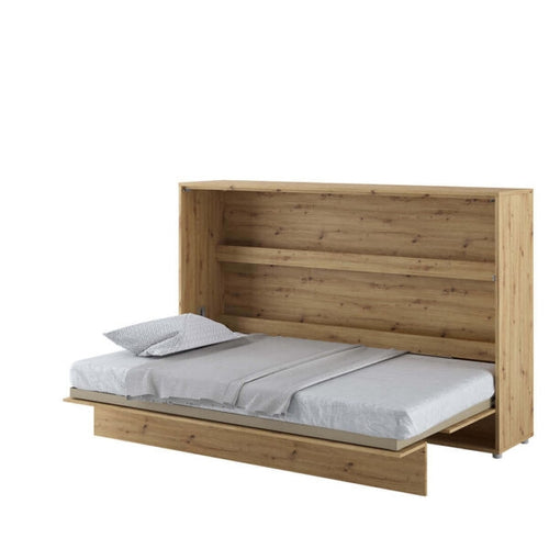 Wandklappbett Funktionsbett inkl. Lattenrost, Bed Concept Orizzontale Eiche, 120 x 200 cm