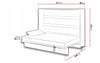 Wandklappbett Funktionsbett inkl. Lattenrost, Bed Concept Orizzontale Grau Matte, 140 x 200 cm (3)