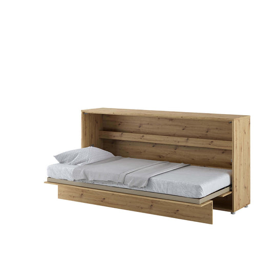 Wandklappbett Funktionsbett inkl. Lattenrost, Bed Concept Orizzontale Eiche, 200 x 90 cm