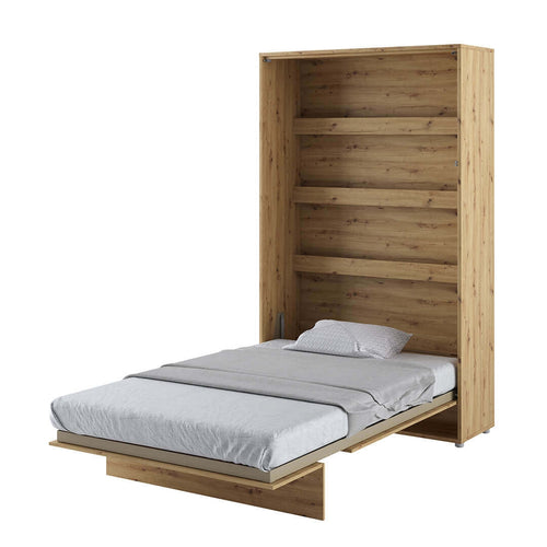 Wandklappbett Funktionsbett inkl. Lattenrost, Bed Concept Verticale Eiche, 120 x 200 cm