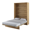 Wandklappbett Funktionsbett inkl. Lattenrost, Bed Concept Verticale Eiche, 140 x 200 cm