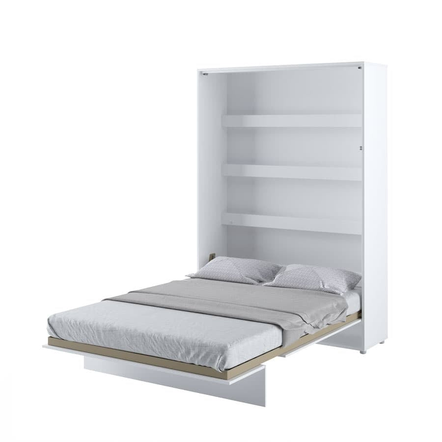 Wandklappbett Funktionsbett inkl. Lattenrost, Bed Concept Verticale Weiß Matte, 140 x 200 cm (2)