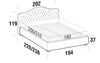 Polsterbett Renis Creme (4)