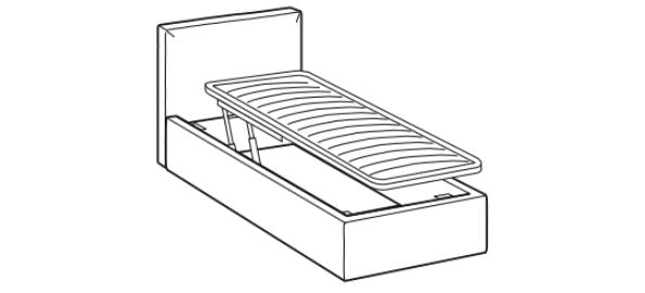 Polsterbett mit Stauraum Ilya Braun (5)