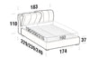 Polsterbett mit Stauraum Inster Grau (7)