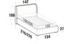 Polsterbett mit Stauraum Winds Beige (6)