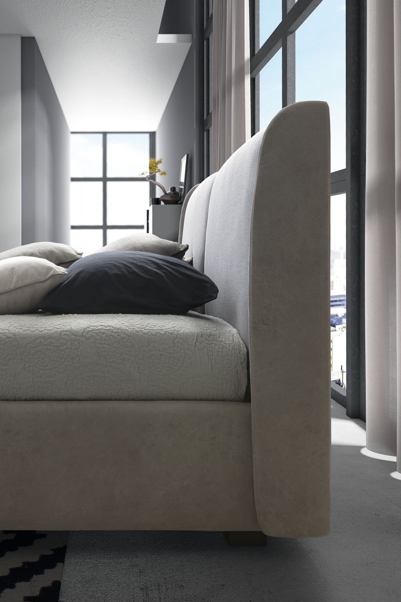 Polsterbett mit Stauraum Winds Beige (2)