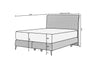 Boxspringbett mit Samtstoff Blanks Nube (11)