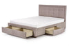 Polsterbett mit Stoff Evores Beige (3)