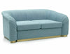 Sofa 2-Sitzer mit Stoff, Melva 2 Blau