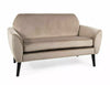 Sofa 2-Sitzer mit Samtstoff, Mena Beige