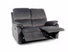 Sofa mit Relaxfunktion 2-Sitzer in velluto Spencer 2 Grau