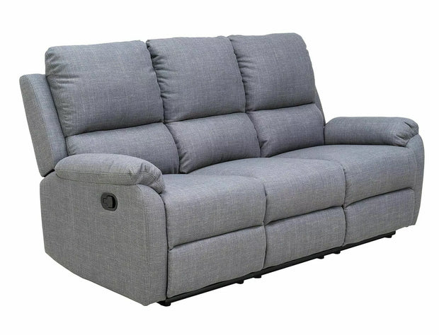 Sofa mit Relaxfunktion 3-Sitzer in tessuto Spencer 3 Bjorn Grau