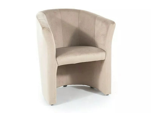 Sessel mit Samtstoff TM-1 Beige