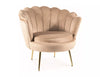 Sessel mit Samtstoff Camellia 1 Beige