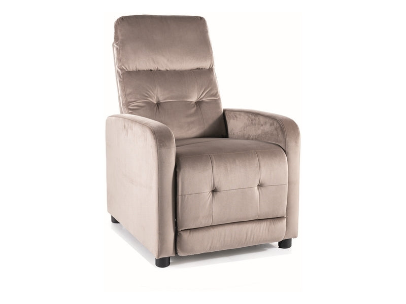 Relaxsessel mit Samtstoff Otus Beige