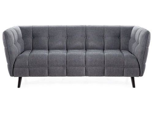 Sofa 3-Sitzer mit Stoff, Castello 3 Brego Grau