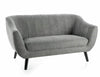 Sofa 2-Sitzer mit Stoff, Elite 2 Brego Grau