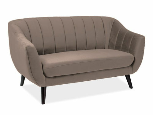 Sofa 2-Sitzer mit Samtstoff, Elite 2 Beige