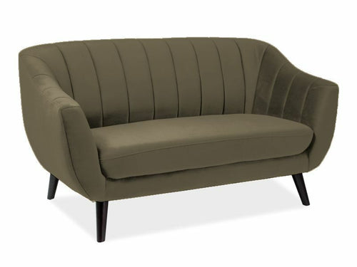 Sofa 2-Sitzer mit Samtstoff, Elite 2 Beige