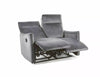 Sofa mit Relaxfunktion 2-Sitzer in velluto Travis 2 Grau (1)