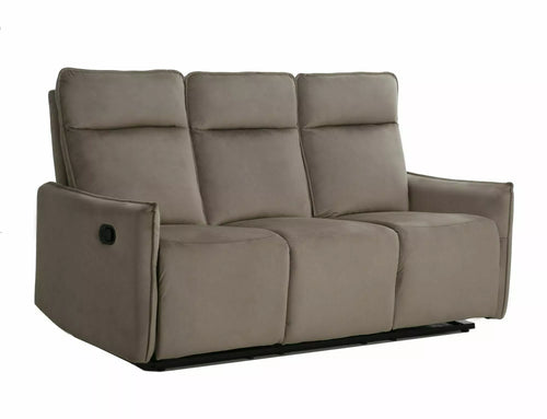 Sofa mit Relaxfunktion 3-Sitzer in velluto Travis 3 Beige