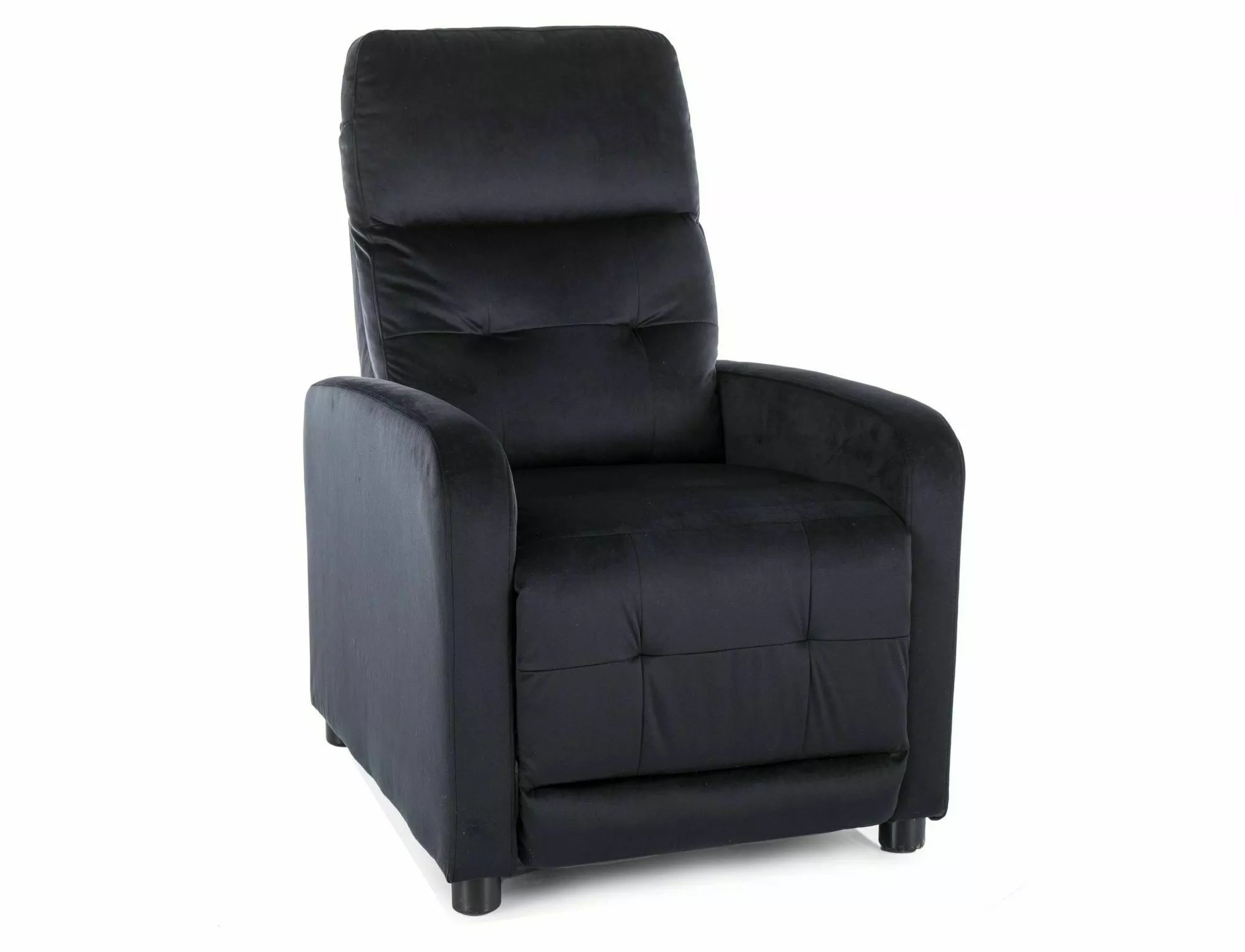 Relaxsessel mit Samtstoff Otus Schwarz