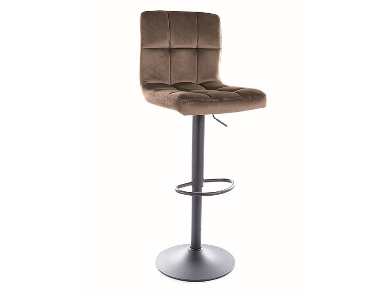 Barstuhl mit Samtstoff C105 Beige