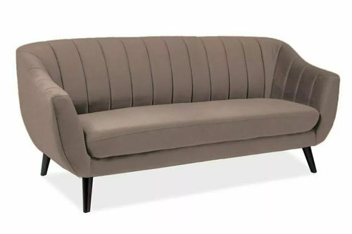 Sofa 3-Sitzer mit Samtstoff, Elite 3 Beige