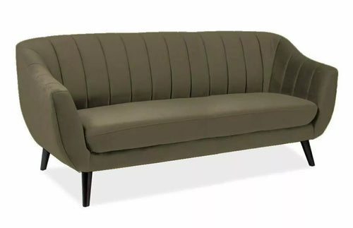 Sofa 3-Sitzer mit Samtstoff, Elite 3 Beige