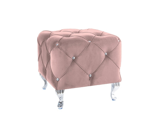 Pouf mit Stoff Hestia K Rosa