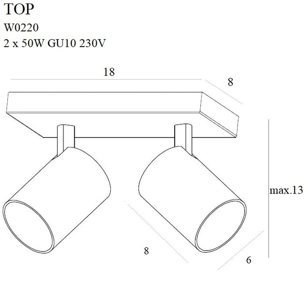 Wandleuchte Top W0220 Weiß (2)