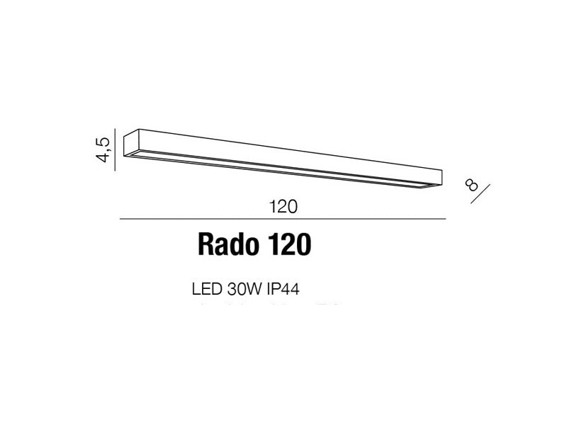 Wandleuchte Rado 120 AZ2081 Chrom (2)