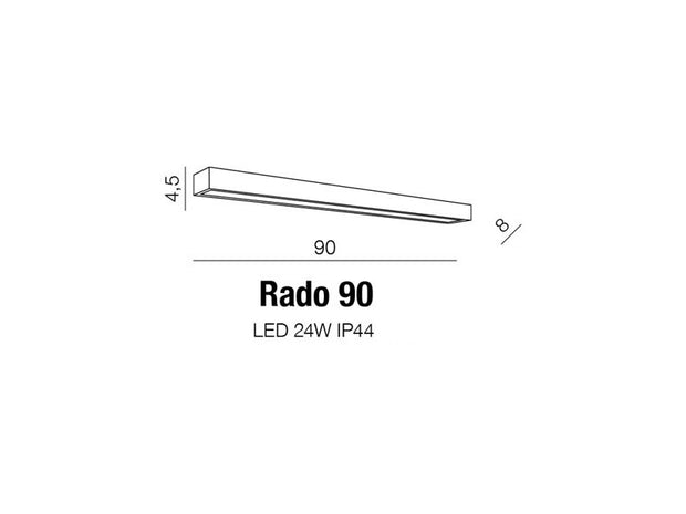 Wandleuchte Rado 90 AZ2083 Weiß (2)