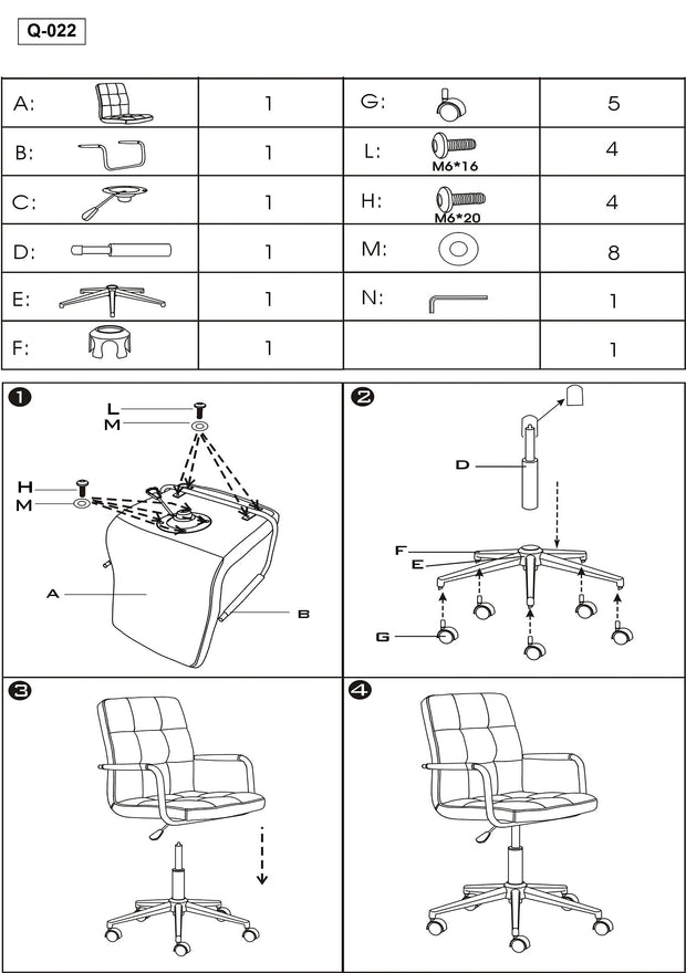 Bürostuhl mit Samtstoff Qwin-022 Gelb (1)