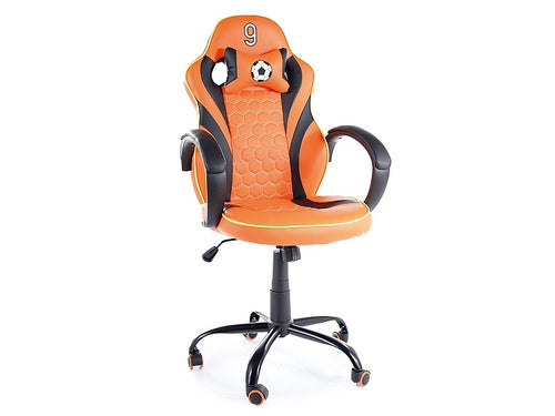 Gaming Stuhl mit Ökoleder Hollen Orange