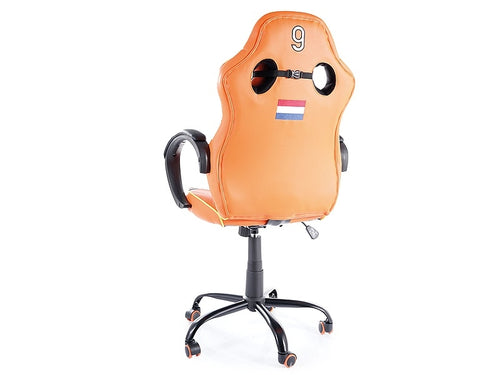 Gaming Stuhl mit Ökoleder Hollen Orange (1)