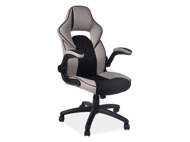 Gaming Stuhl mit Ökoleder Qwin-372 Beige (2)