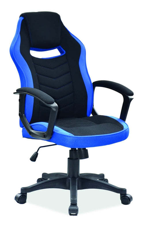 Gaming Stuhl mit Stoff Camira Blau