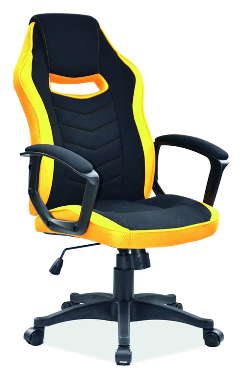 Gaming Stuhl mit Stoff Camira Gelb