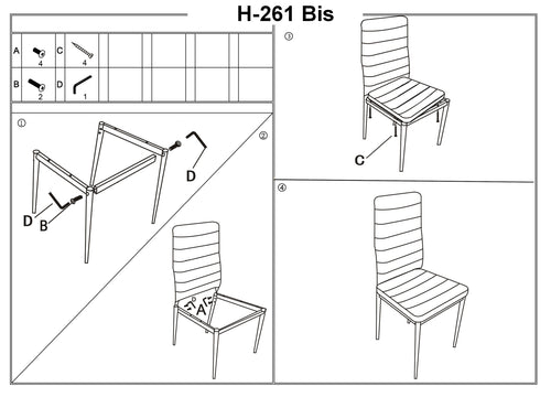 Esszimmerstuhl mit Ökoleder Han-261 Bis Grau (1)