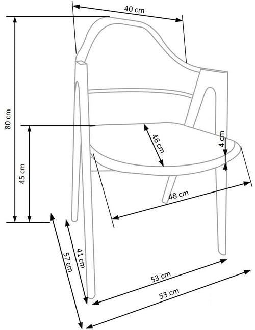 Esszimmerstuhl mit Ökoleder Kai-247 Weiß (1)